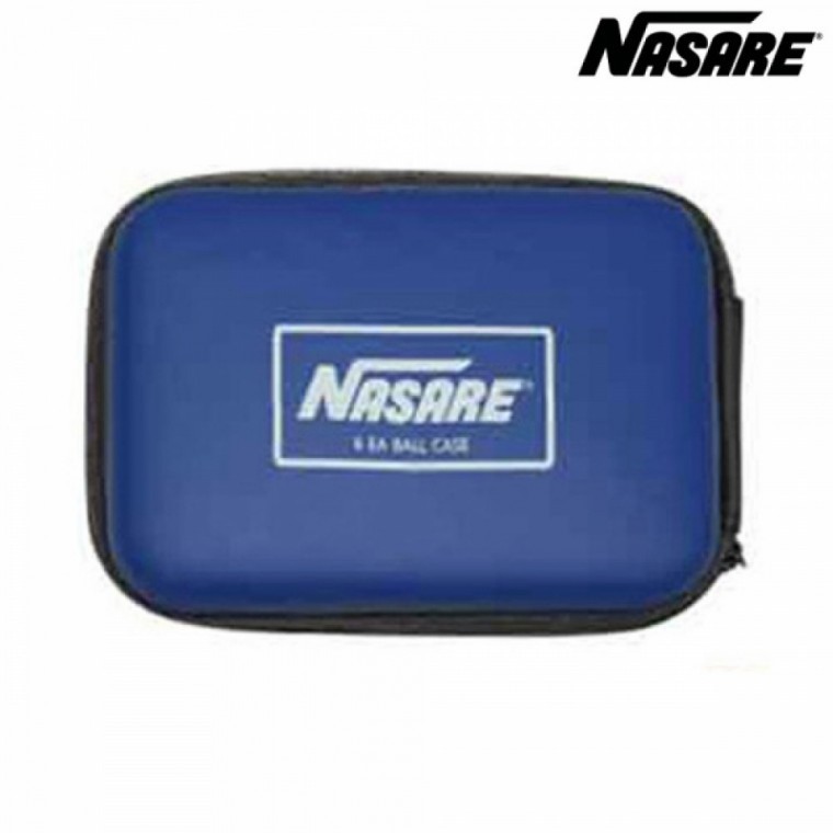 กล่องใส่ลูกปิงปองแบบแข็ง Nasare (ใส่ได้ 6 ลูก) (สีน้ำเงิน) (SSNSR6TBC)