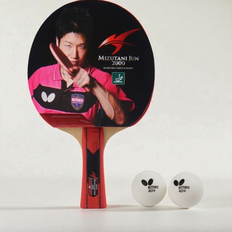 ไม้ปิงปอง Mizutani Jun 2000 Shakehand Set สำหรับผู้ใหญ่ ทนทาน