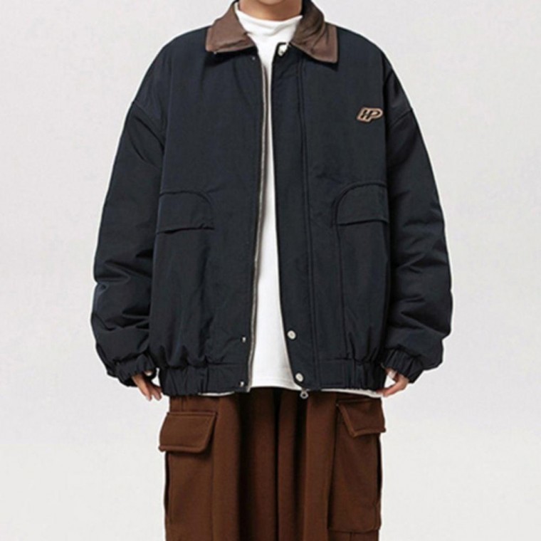 เสื้อแจ็คเก็ตบอมเบอร์ (Blouson) ทรงโอเวอร์ไซส์สำหรับผู้ชาย ลายสก็อตสไตล์วินเทจ