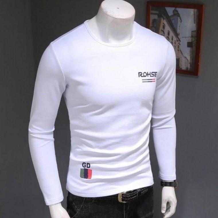 เสื้อยืดแขนยาวลำลองสำหรับผู้ชาย