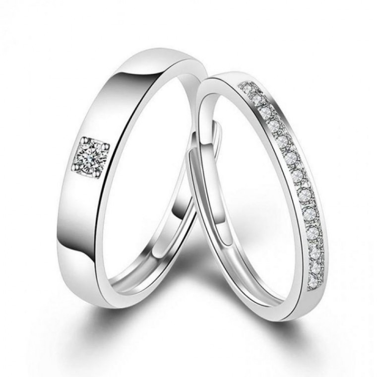 แหวนคู่ Zirconia S925 Silver
