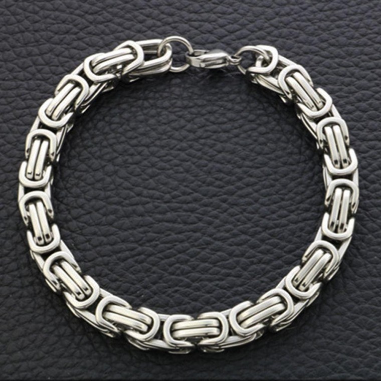 สร้อยข้อมือโซ่แม็กซิมัสสแตนเลสสตีล unisex (7 มม.)