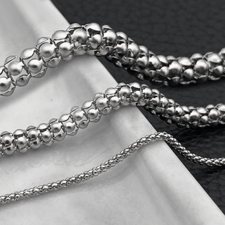 สร้อยข้อมือโซ่อะโดนิสสแตนเลสสตีล 8 มม. unisex