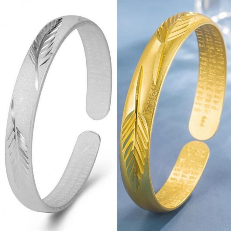 สร้อยข้อมือเงินลายใบไม้แกะสลักรูปบทสวดมนต์ปรัชญาปารมิตา สไตล์วินเทจ unisex เหมาะสำหรับพุทธศาสนิกชน