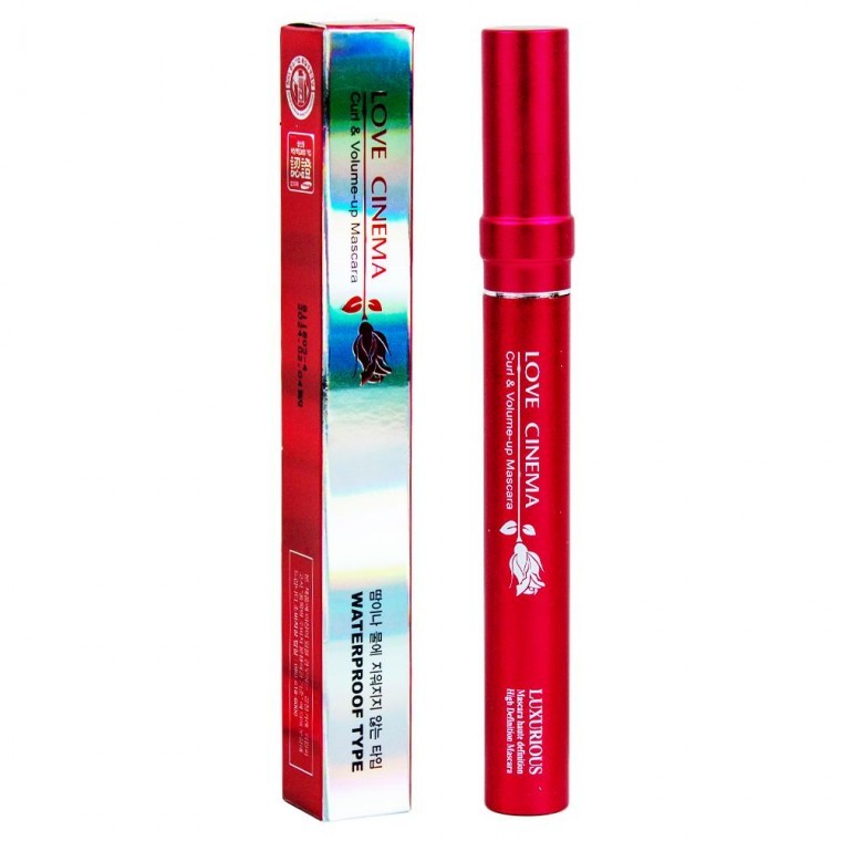 มาสคาร่า Love Cinema Curl and Volume Up 7ml-ขวดสีแดง