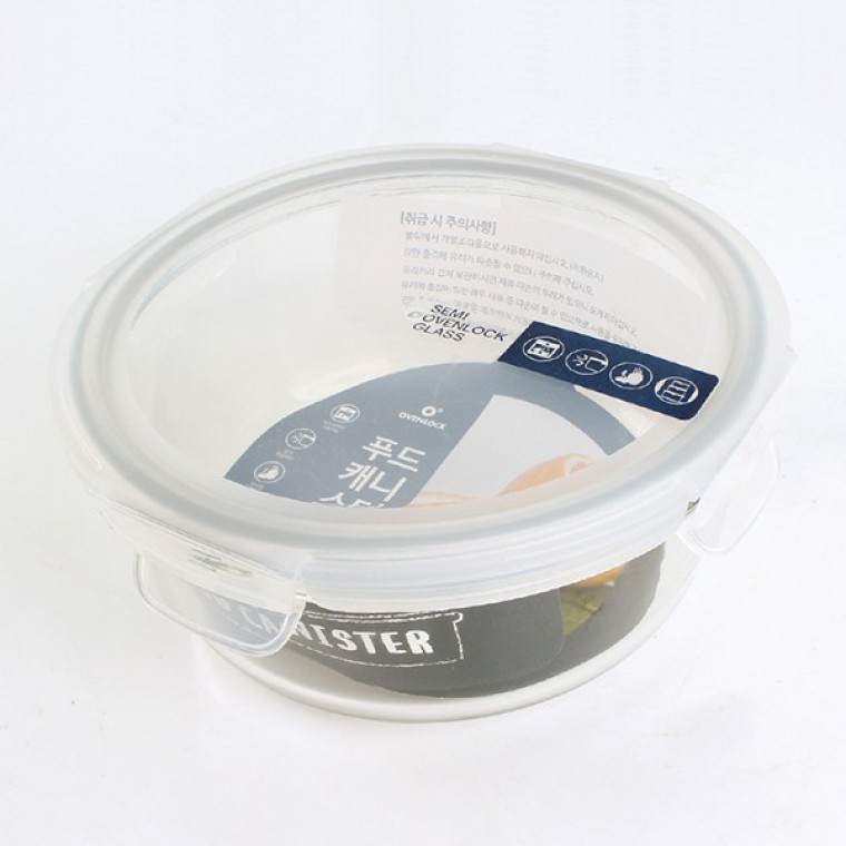 กล่องแก้ว Oven Lock Semi Magic Clean ทรงกลมเบอร์ 3 950 มล.
