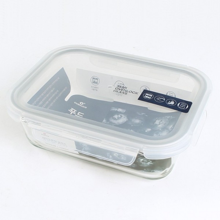 กล่องแก้ว Oven Lock Semi Magic Clean ทรงสี่เหลี่ยมผืนผ้าเบอร์ 3 1040 มล.