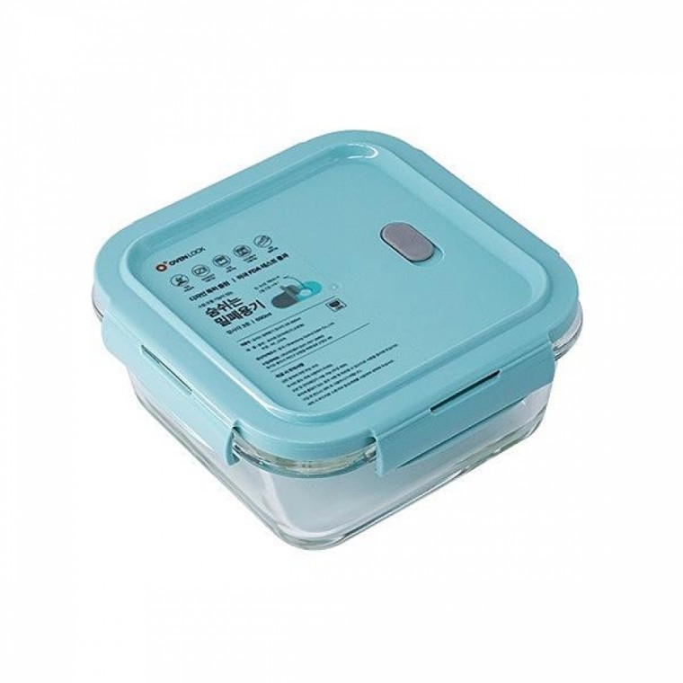 กล่องสุญญากาศ Ovenlock แบบหายใจได้ ทรงสี่เหลี่ยมจัตุรัสเบอร์ 3 690 มล.