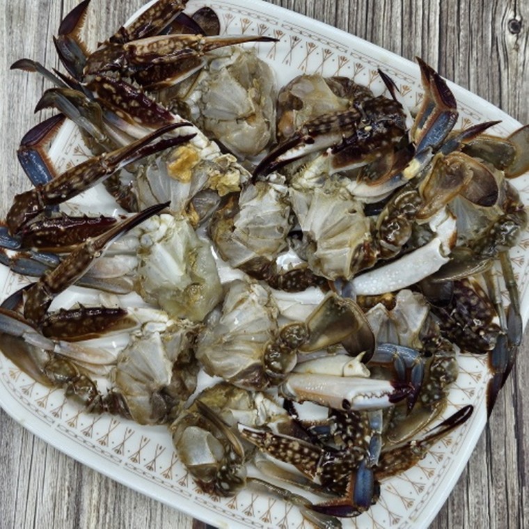 ปูทะเลตัดชิ้นแช่แข็งในประเทศ 1kg