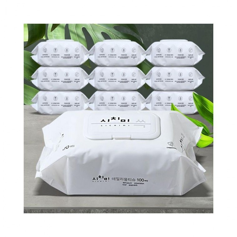 ผ้าเช็ดทำความสะอาด Luminad 100 แผ่น 10 แพ็ค ขนาดใหญ่สำหรับทารกและเด็กแรกเกิด กระดาษทิชชูหนา
