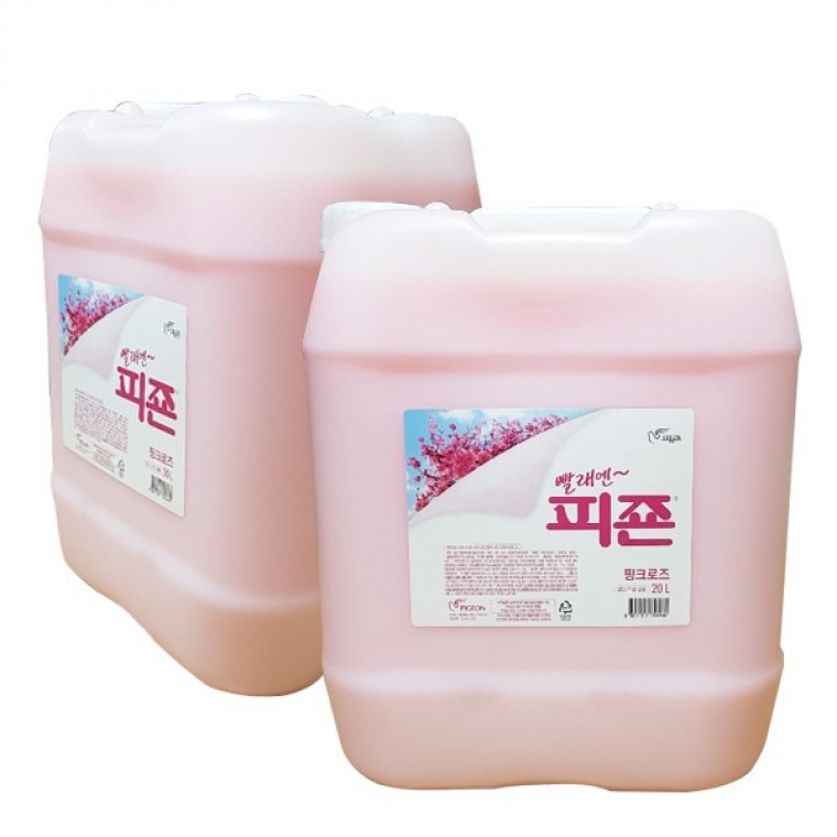 น้ำยาปรับผ้านุ่ม Magic Clean Pgeon กลิ่น Pink Rose 20 ลิตร
