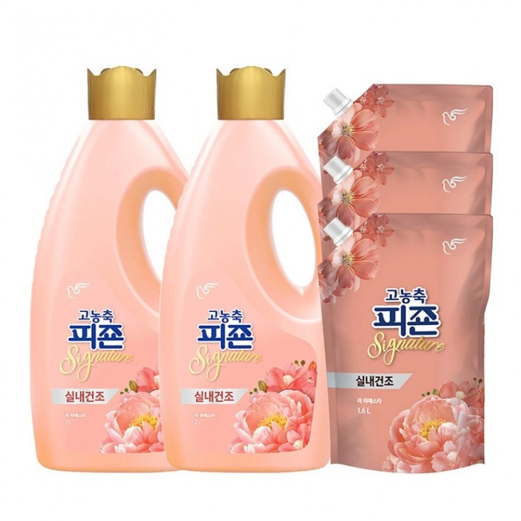 น้ำยาปรับผ้านุ่มเข้มข้น Pgeon Signature La Fiesta 2 ลิตร x 2 + 1.6 ลิตร 3 ชิ้น