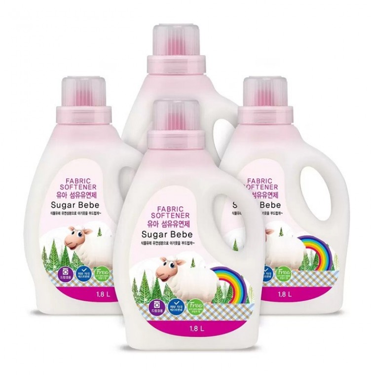 น้ำยาปรับผ้านุ่มเด็ก Sugar Bebe 1.8 ลิตร x 4 ชิ้น