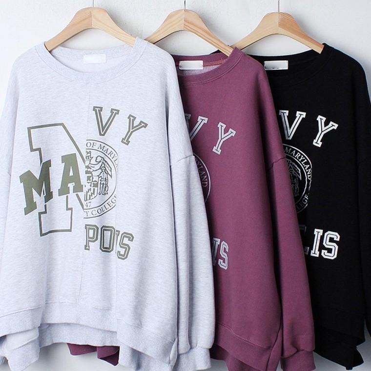 HL] เสื้อยืดแขนยาวสำหรับผู้หญิงไซส์ใหญ่