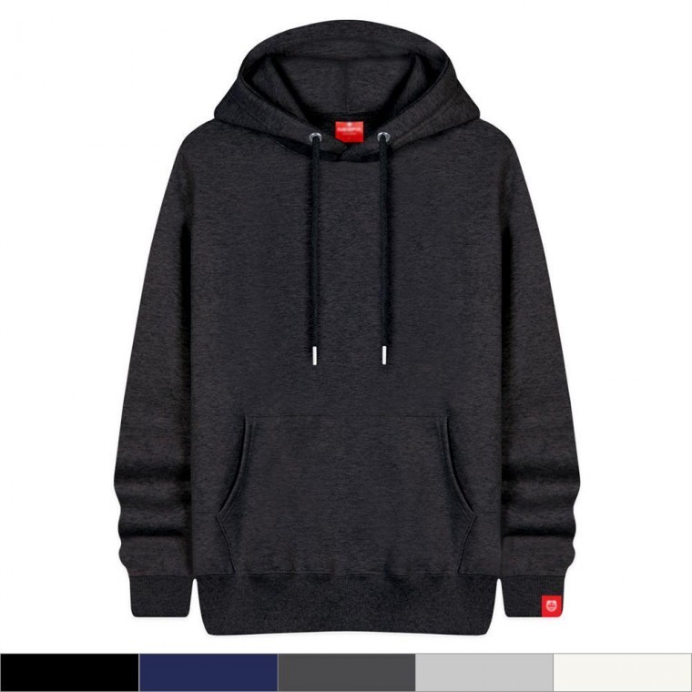 เสื้อยืดแขนยาวมีฮู้ด Fleece สำหรับผู้ชายและผู้หญิง