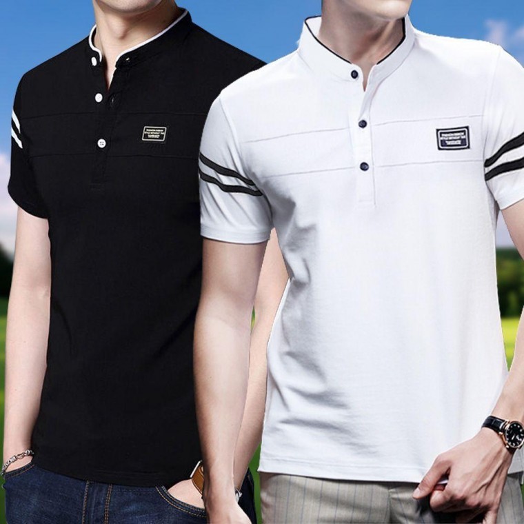 เสื้อโปโลคอปกแขนสั้นสำหรับกอล์ฟและทีม