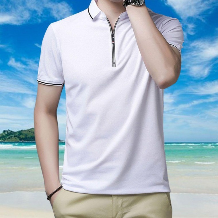 เสื้อโปโลคอปกแขนสั้นสำหรับกอล์ฟสำหรับผู้ชาย