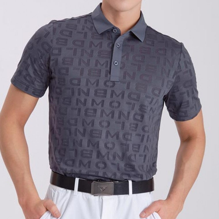 เสื้อโปโลแขนสั้นสำหรับผู้ชายสำหรับกอล์ฟและออกกำลังกาย