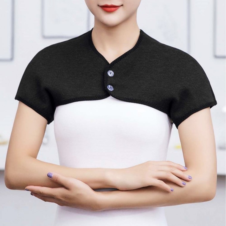 เสื้อรัดไหล่กันหนาวบุขนกำมะหยี่ XL สำหรับคนท้องและผู้สูงอายุ