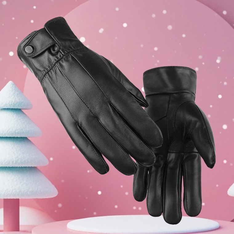 ถุงมือบุขนหนังแกะสำหรับผู้ชาย