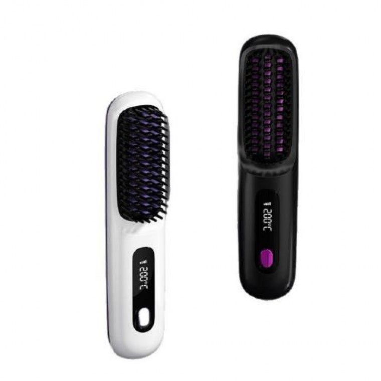 LND (จัดส่งภายในวันเดียว) หวีผมไฟฟ้าไร้สายวิเศษ หวีจัดแต่งทรงผม หวีหาง ที่หนีบผม ชุดเต็มพร้อมกระเป๋า แปรงผม พกพาสำหรับเดินทาง-copy