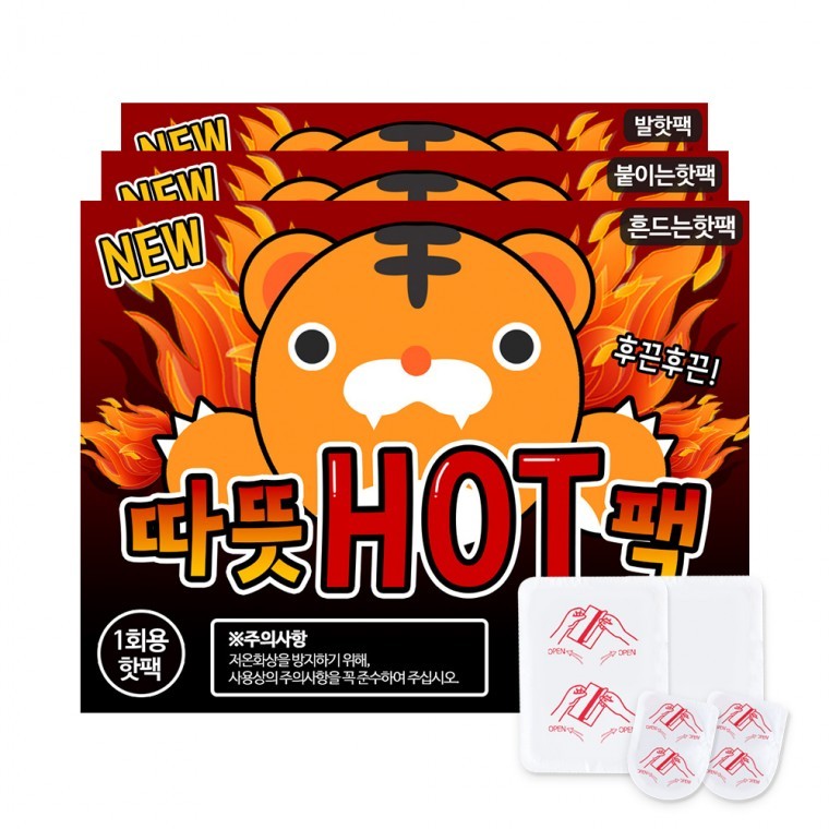 ชุดรวมถุงร้อน/ถุงร้อนแบบเขย่า/สำหรับเท้า/แบบติด [กระเป๋าร้อนเขย่า 100 ชิ้น]