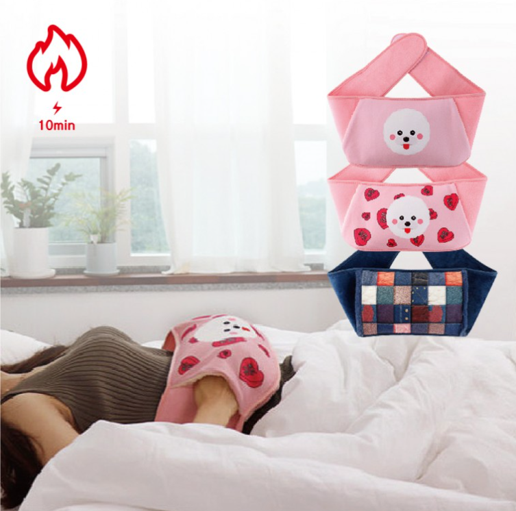 1+1 กระเป๋าน้ำร้อนไฟฟ้าแบบคาดเอวสำหรับพกพา