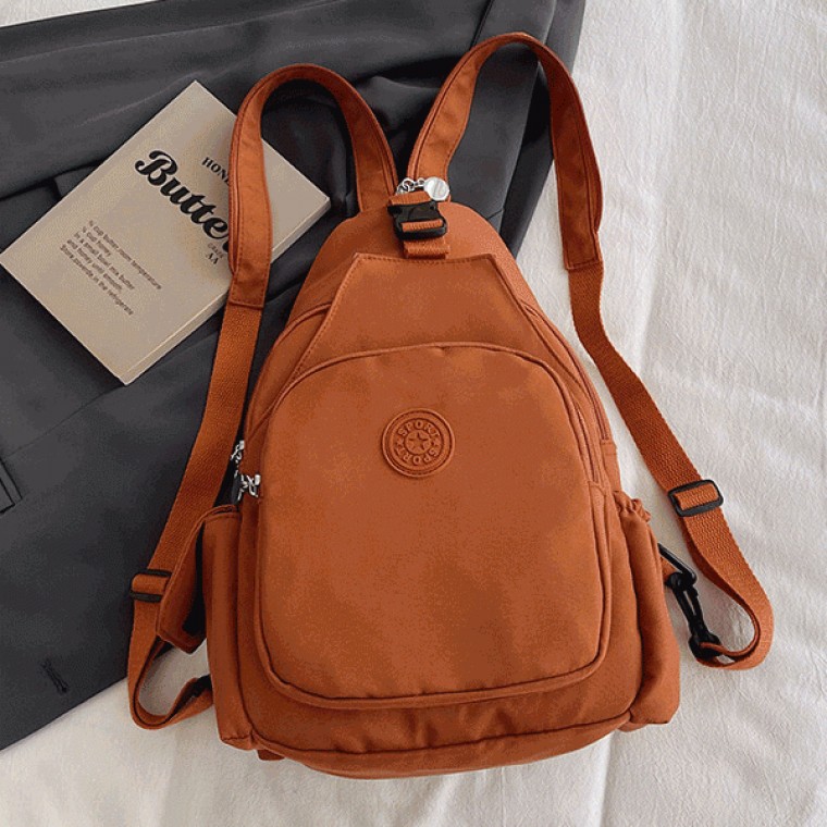 1+1 [POIPOI] กระเป๋าสะพายข้าง/คาดตัว สไตล์ลำลอง ใช้ได้ทุกวัน เป้สะพายหลัง/กระเป๋าแมสเซนเจอร์ ไนลอน (Nylon)