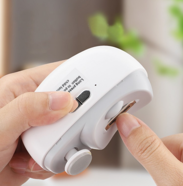 1+1 กรรไกรตัดเล็บไฟฟ้าอัตโนมัติ แบบพกพา เครื่องดูแลเล็บ เครื่องเจียรเล็บ