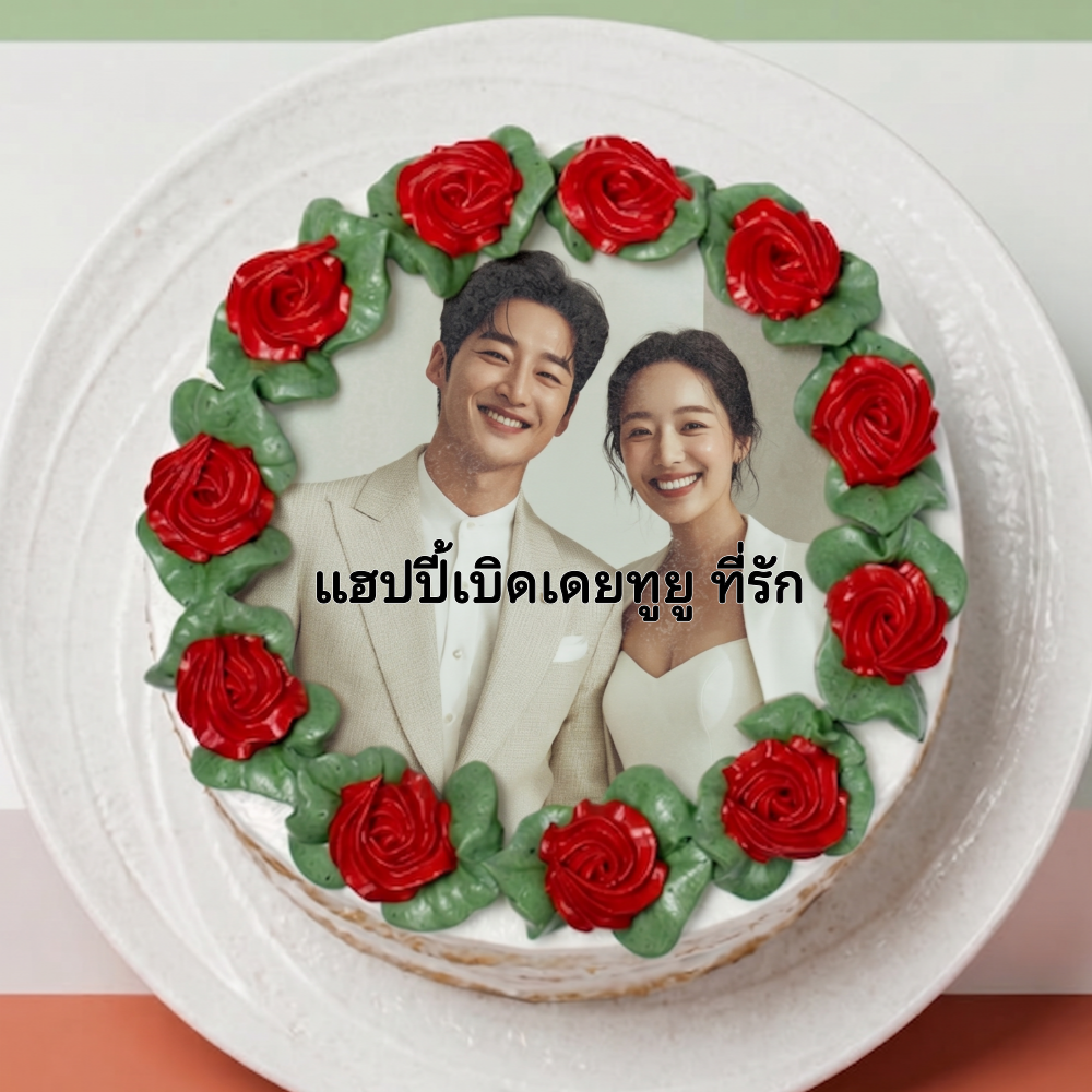 Rose2 Photo Cake