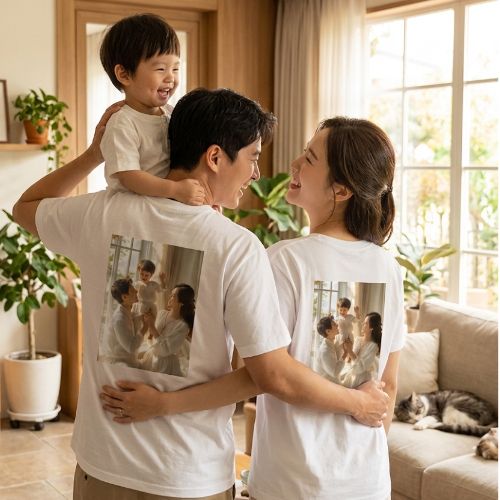หน้าอก / ขนาดโทรศัพท์มือถือ + กลางด้านหลัง / ขนาด A4 (เสื้อ)