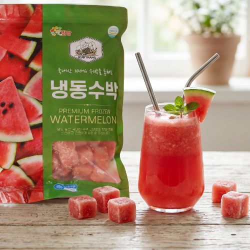 เนื้อแตงโมหั่นเต๋าแช่แข็ง