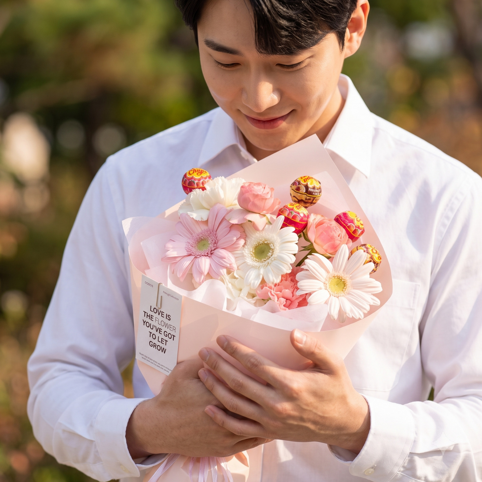 ช่อดอกไม้ลูกอม (ดอกไม้สด)